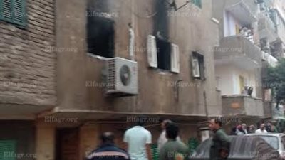 اندلاع حريق بعقار في المعادي