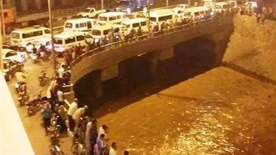 مياه السيول تتسبب في انقطاع المياه بعد نزولها في النيل بقنا