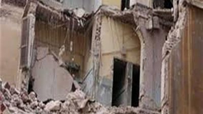 انهيار أجزاء من عقار قديم بمنطقة كرموز فى الإسكندرية 