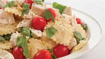 طريقة تحضير سلطة الرافيولي الغنية بالألياف