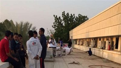 إصابة 3 في حريق بمستشفى صامطة 