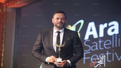 تكريم ماجد المصري ومي الفيطي بمهرجان القنوات الفضائية (صور) 