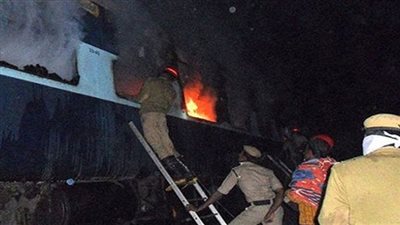 السيطرة على حريق نشب بأحد القطارات بمحطة رمسيس 