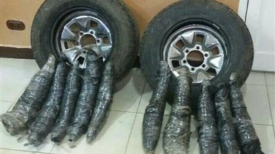 مباحث الدقهلية تضبط 15 كيلو بانجو داخل إطارات بحوزة سائق