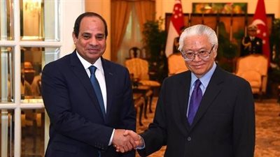 اليوم.. قمة مصرية سنغافورية بين 