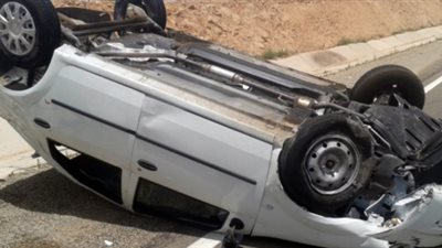 أصابة 6 أشخاص في حادث تصادم سيارة بالطريق الدولى بالإسكندرية 