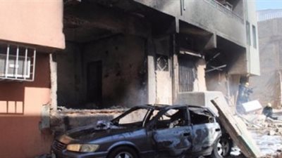 إنفجار إسطوانات غاز يتسبب فى حريق هائل بالرياض 