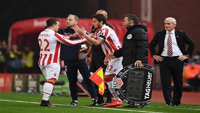 سر نزول رمضان صبحي مبكرا في مباراة ستوك سيتي وسوانزي 