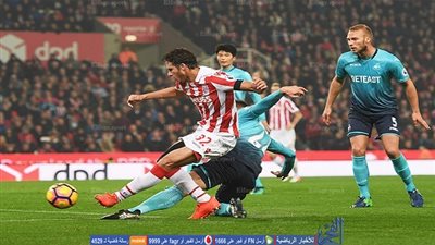 بالفيديو.. ملخص لمسات رمضان صبحي مع ستوك سيتي أمام سوانزي 