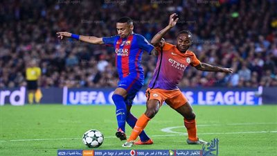 إنفوجرافيك - التشكيلة الرسمية لقمة مانشستر سيتي وبرشلونة بدوري الأبطال