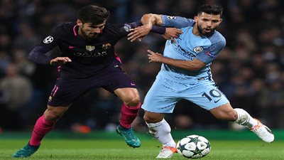 بالفيديو.. العارضة تنقذ مانشستر سيتي من هدف مؤكد لبرشلونة عن طريق جوميز