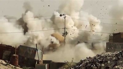 عاجل.. داعش يبدأ بتفجير مراكز الشرطة والمباني الحكومية بالأنبار