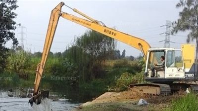 الدفع بمعدات الري لنشل  39 حمارًا مذبوحًا من مياه النيل بالغربية ( صور)