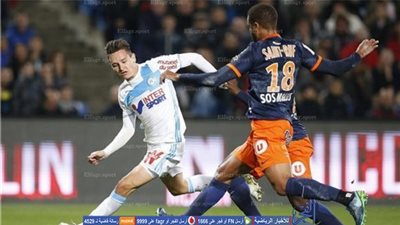 مونبلييه يكتسح مارسيليا بالثلاثة بالدوري الفرنسي 