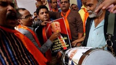 هنود يحتفلون بفوز ترامب قبل إنطلاق الإنتخابات الأمريكية 