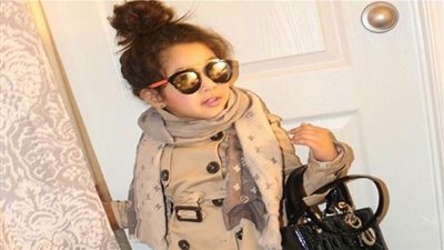 غالية ريحانة.. أصغر فاشينيستا في العالم (صور) 