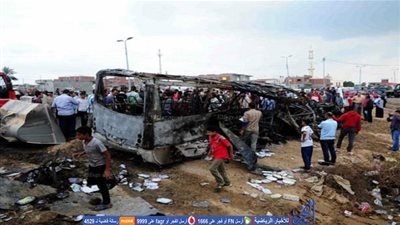 إصابات خطيرة في حادث انقلاب أتوبيس نادي الوادي الجديد 