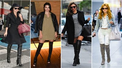 بوت فوق الركبة يتربع على عرش موضة شتاء 2017