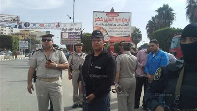 انتشار أمني مكثف أمام منشآت كفر الشيخ وكنائسها تحسبا لدعوات التظاهر (صور)