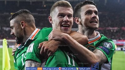 إيرلندا تهزم النمسا وتتصدر مجموعتها بتصفيات المونديال 