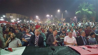 احتفالات عارمة تجتاح جامعة الفيوم بعد فوز 