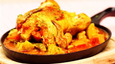  طريقة عمل الفراخ بالفرن مع الخضار 