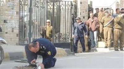 بلاغ بوجود قنبلة أمام الحماية المدنية بطنطا