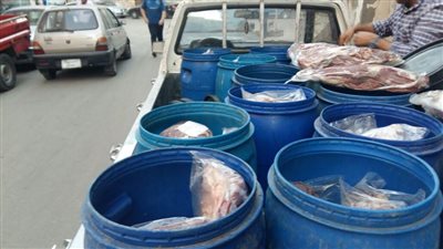 ضبط لحوم غير صالحة في مدينتين بدمياط 