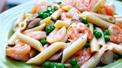 طريقة عمل سلطة المكرونة بالجمبري للريجيم