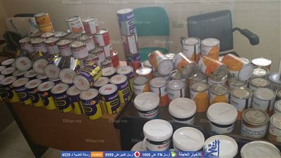 ضبط 156 عبوة دهانات منتهية الصلاحية في مطروح (صور)