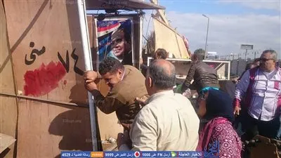 إزالة التعديات المقامة داخل الموقف الجديد في الإسكندرية (صور)