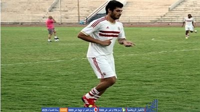 على جبر يتدرب منفردا تنفيذا لعقوبة الزمالك