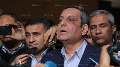 يحيى قلاش يلقى كلمة بعد الحكم عليه بمقر نقابة الصحفيين (صور) 