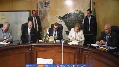 بروتوكول تعاون بين محافظة الفيوم وروتاري مصر لتنفيذ مشروعات تنموية