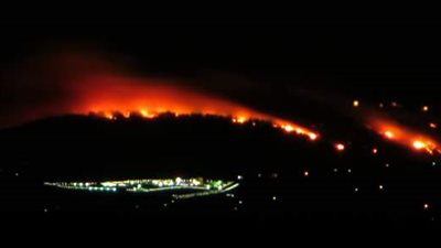 حرائق ضخمة بمسقط رأس 