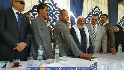 إنهاء خصومة ثأرية بين عائلتين بقرية العزب مركز الفيوم