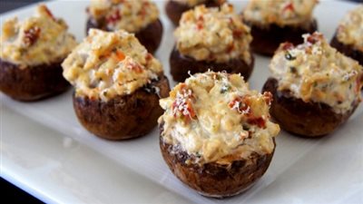 طريقة تحضير مقبلات المشروم المحشو