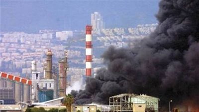 انفجار حاويات الغاز فى حيفا وارتفاع المصابين لـ100 شخص
