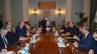 وزير الخارجية يجرى محادثات مع نظيره النرويجي 