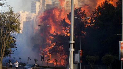 القاعدة تعلن مسؤوليتها عن حرائق إسرائيل