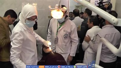 القافلة التنموية الشاملة تواصل أعمالها بقرية السعيدية بالفيوم  لليوم الثاني 