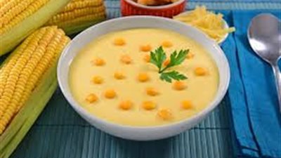 طريقة عمل شوربة الذرة بالكريمة الشهية 