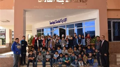 جامعة السادات تستقبل وفد طلابي من المدارس الإبتدائية (صور)