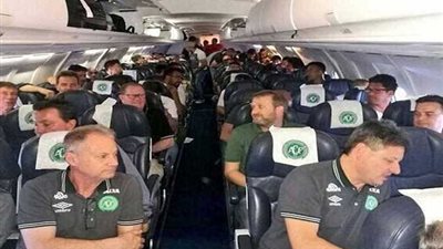 مصرع 76 في حادث الطائرة ونجاة 5 بينهم 3 لاعبين للفريق البرازيلي