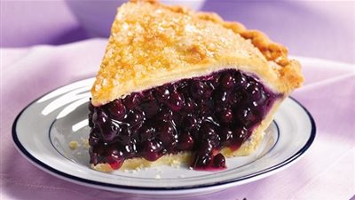 طريقة عمل فطيرة التوت الأزرق الكريمية