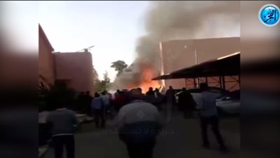 عاجل.. حريق في مدينة الإنتاج الإعلامي (فيديو) 
