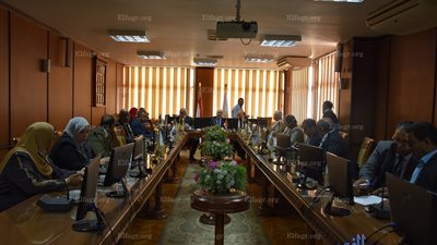 وزير التعليم العالي الأسبق يحضر مجلس جامعة السادات (صور)