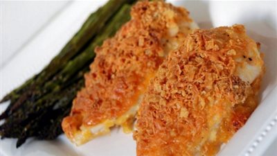 طريقة تحضير دجاج مشوي بجبنة شيدر