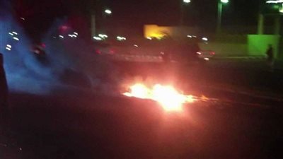 السيطرة على حريق كابل كهرباء فى أوسيم 