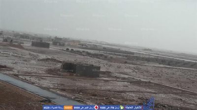 أمطار غزيرة مصحوبة بالبرق والرعد في مطروح 